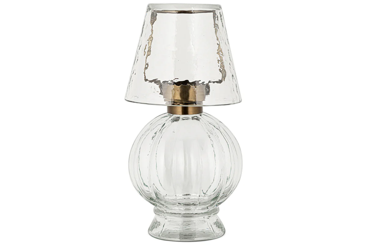 Adesola Glass Tealight Holder Lamp - Clear - Image 6