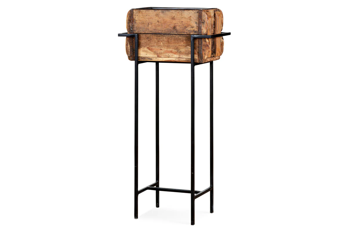 Amazzi Indoor Planter Stand - Natural & Black - Image 7