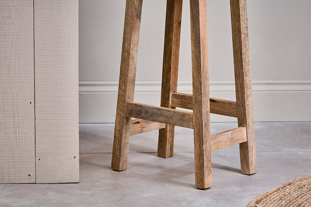 Ambi Wooden Stool - Tall - Image 3