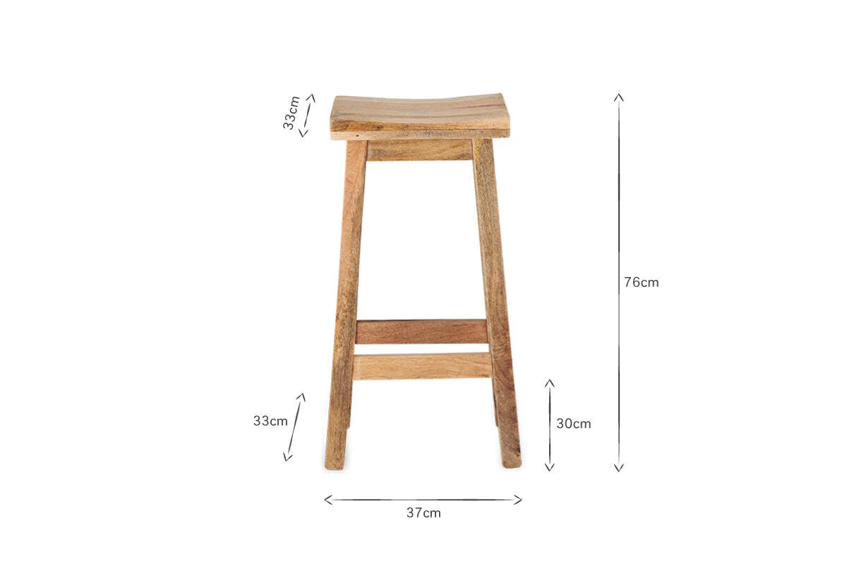 Ambi Wooden Stool - Tall - Image 7