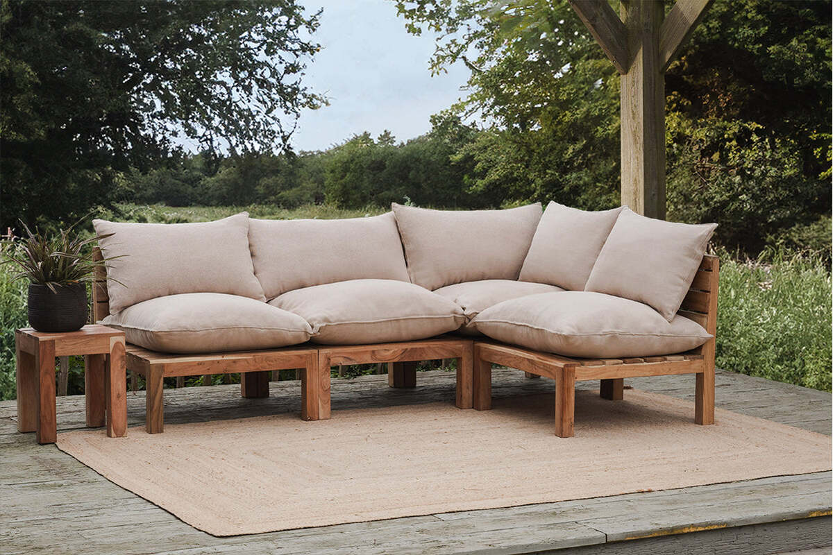 Anbarasi Acacia Modular Corner - Natural - Image 2