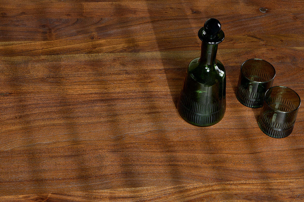 Anbu Acacia Dining Table - Washed Walnut - Image 5