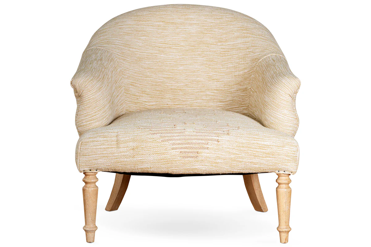 Aranya Cotton & Jute Occasional Chair - Natural - Image 10