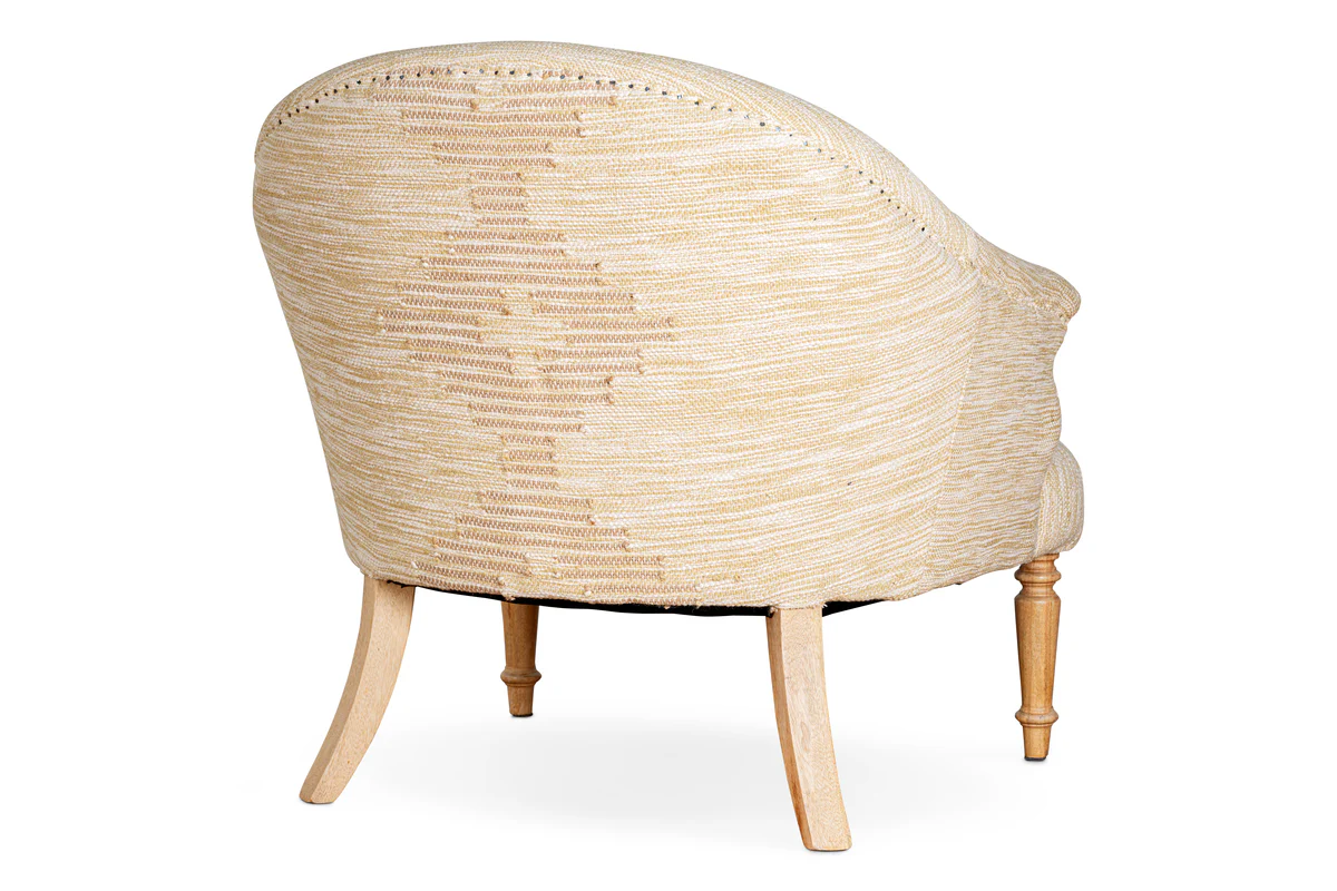 Aranya Cotton & Jute Occasional Chair - Natural - Image 13
