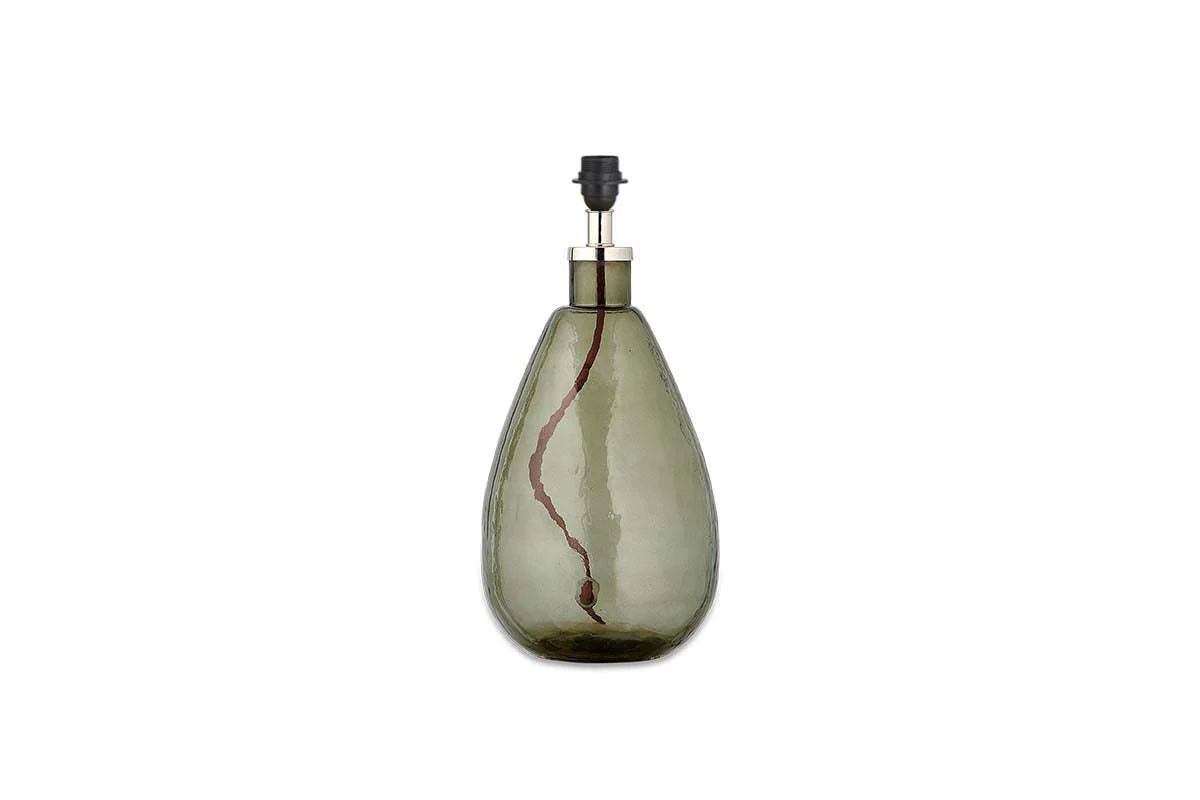 Baba Recycled Glass Lamp - Green - Small Tall - Image 4