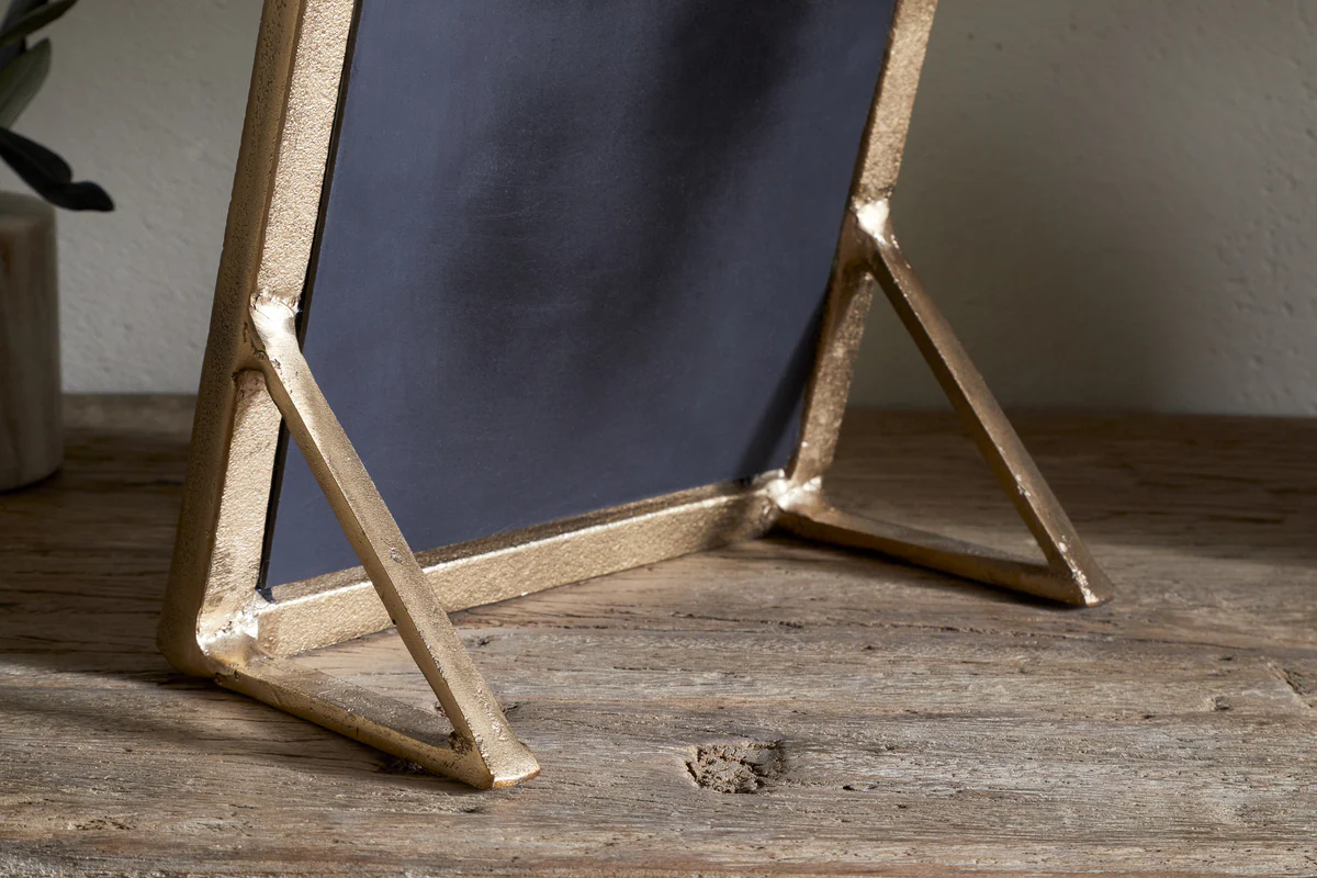 Baja Standing Mirror - Antique Brass - Image 5