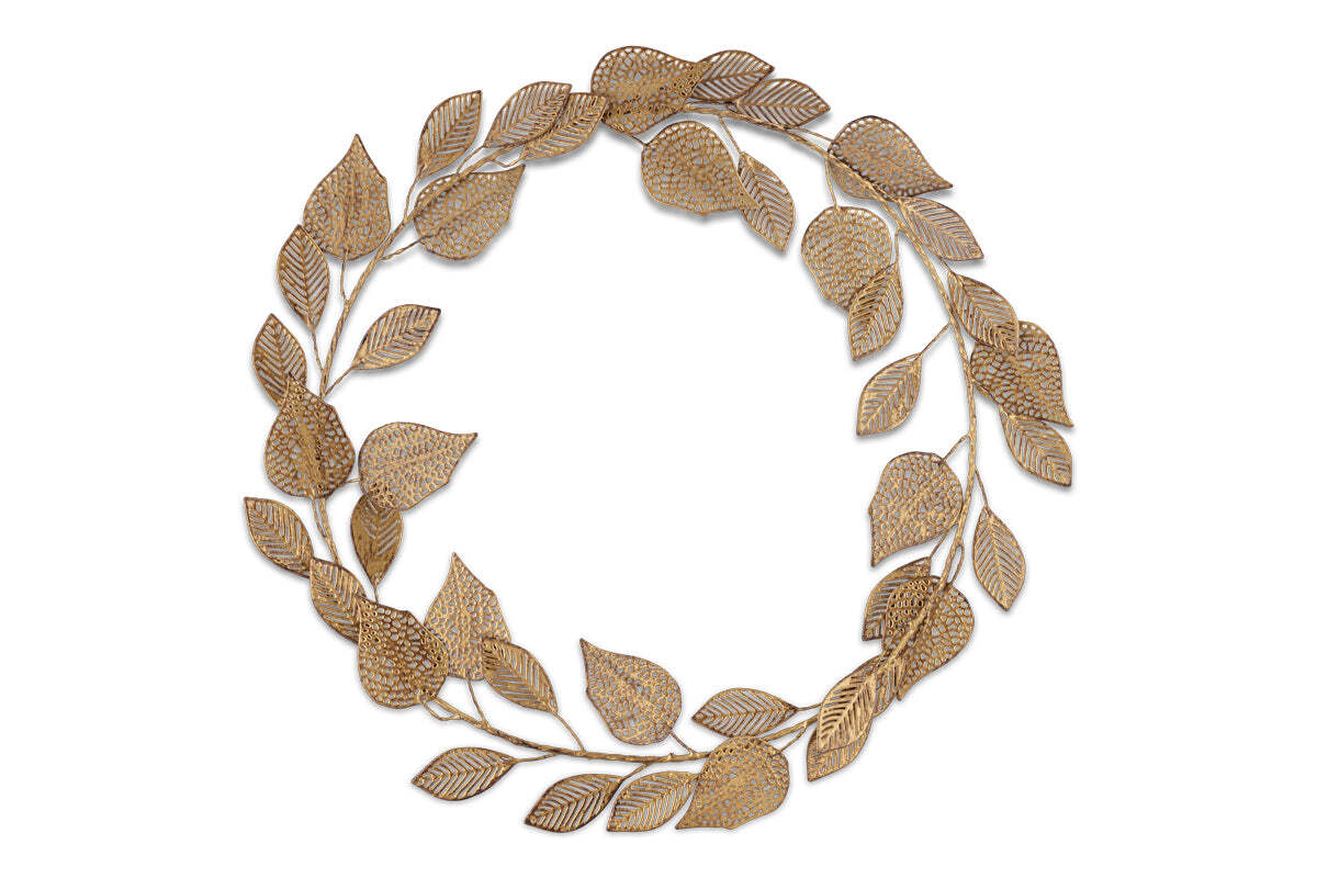 Charita Wreath - Antique Brass - Image 4