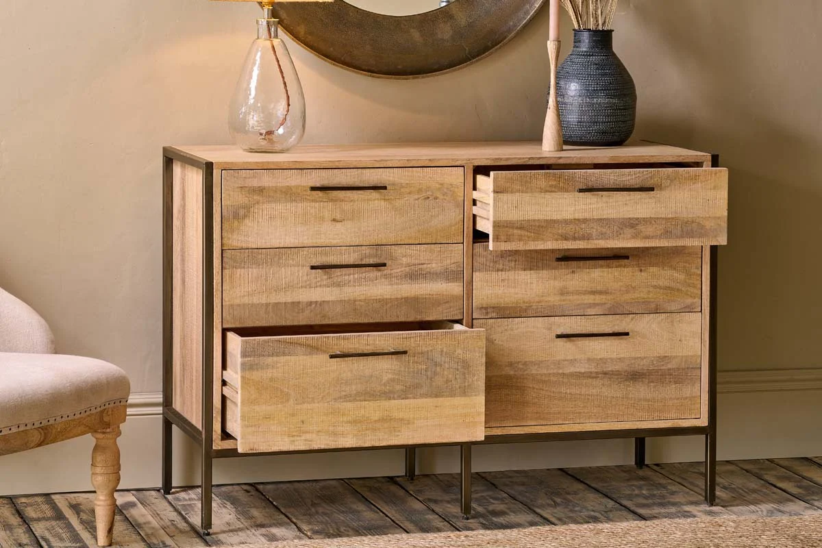 Dasai Mango Wood Chest of Drawers - Image 3