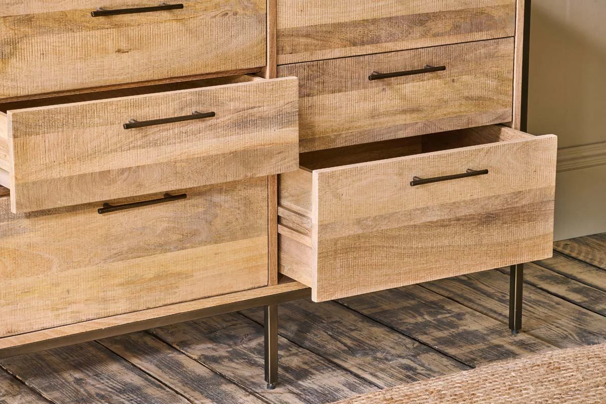 Dasai Mango Wood Chest of Drawers - Image 4