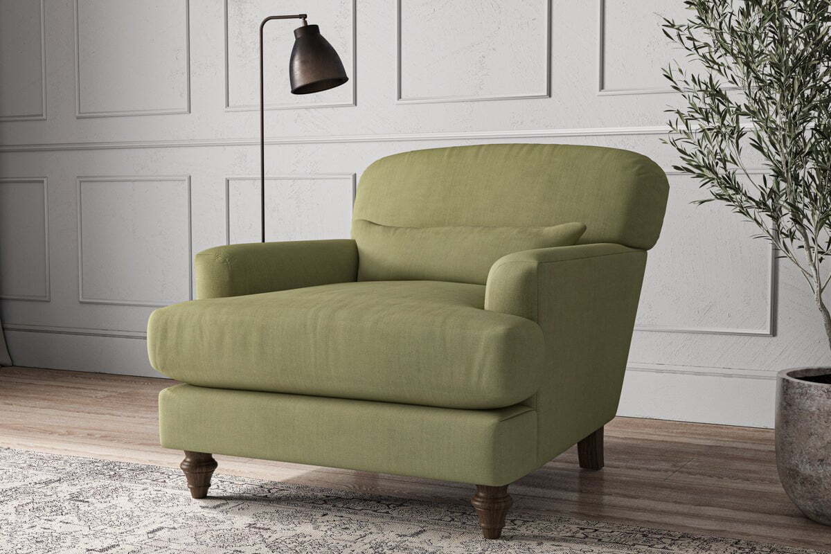 Deni Armchair - Brera Linen Sage - Image 2
