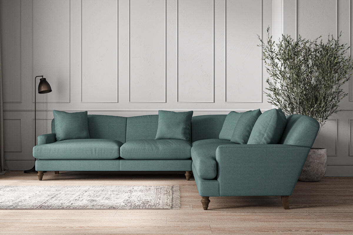 Deni Grand Corner Sofa - Recycled Cotton Airforce - Image 2