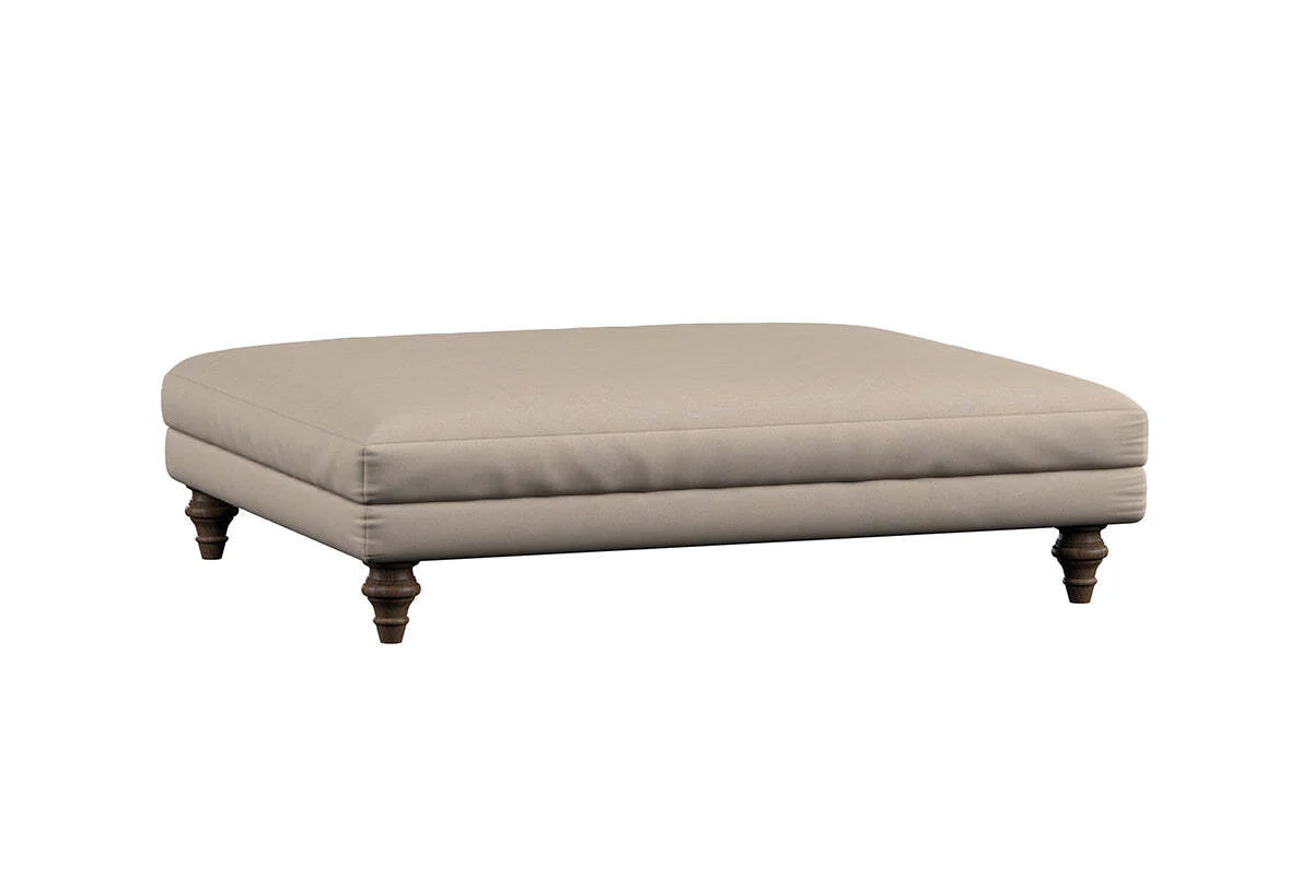 Deni Grand Footstool - Recycled Cotton Natural - Image 3
