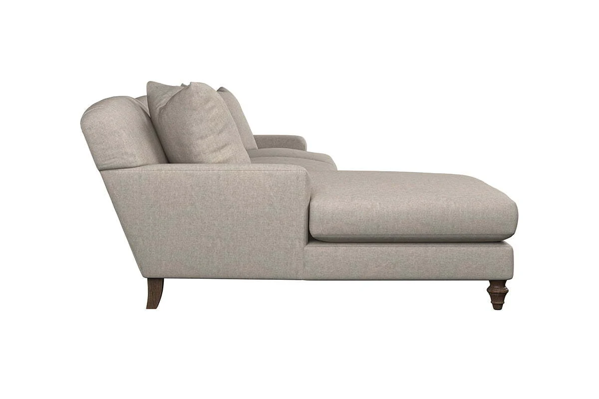 Deni Grand Left Hand Chaise Sofa - Brera Linen Espresso - Image 4