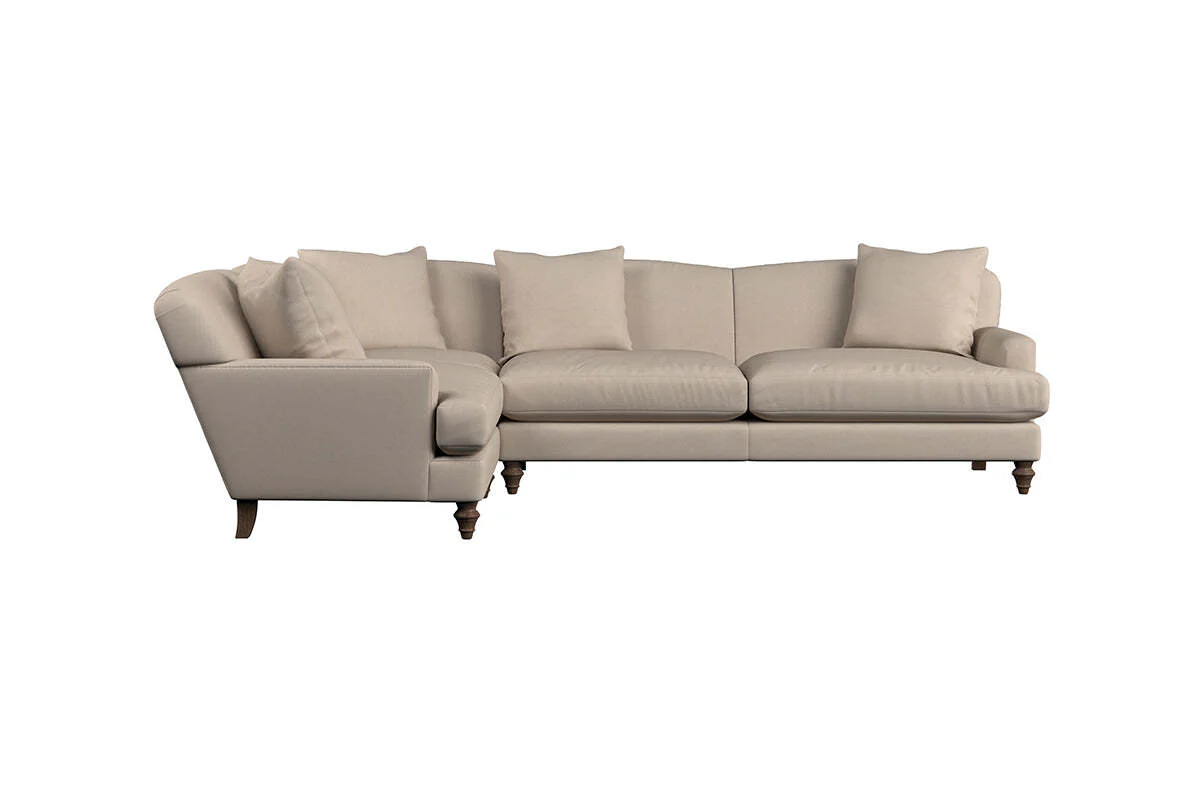 Deni Grand Left Hand Corner Sofa - Recycled Cotton Fatigue - Image 3