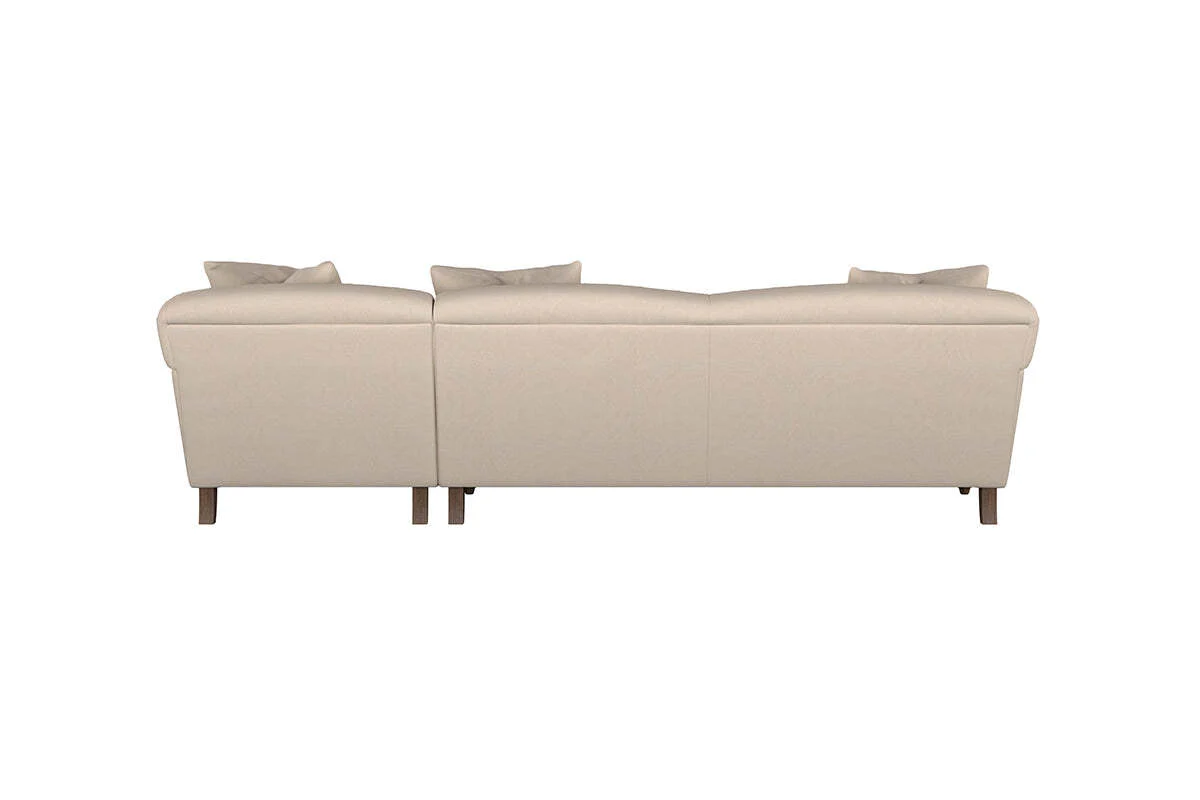 Deni Grand Right Hand Chaise Sofa - Recycled Cotton Navy - Image 5