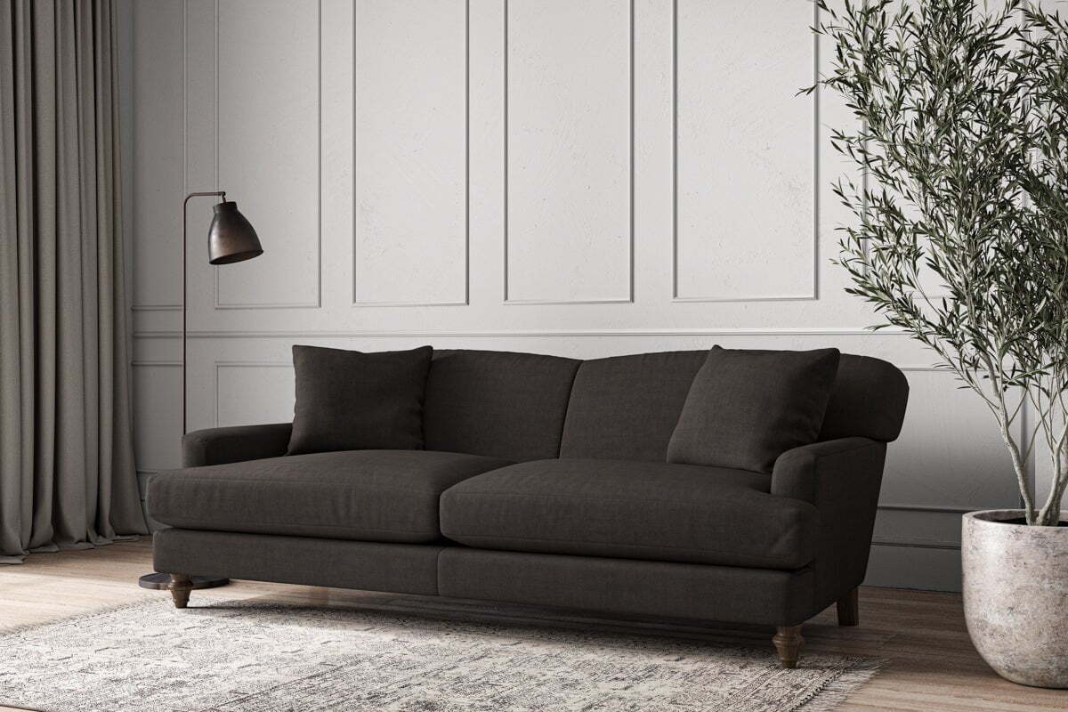 Deni Grand Sofa - Brera Linen Espresso - Image 2