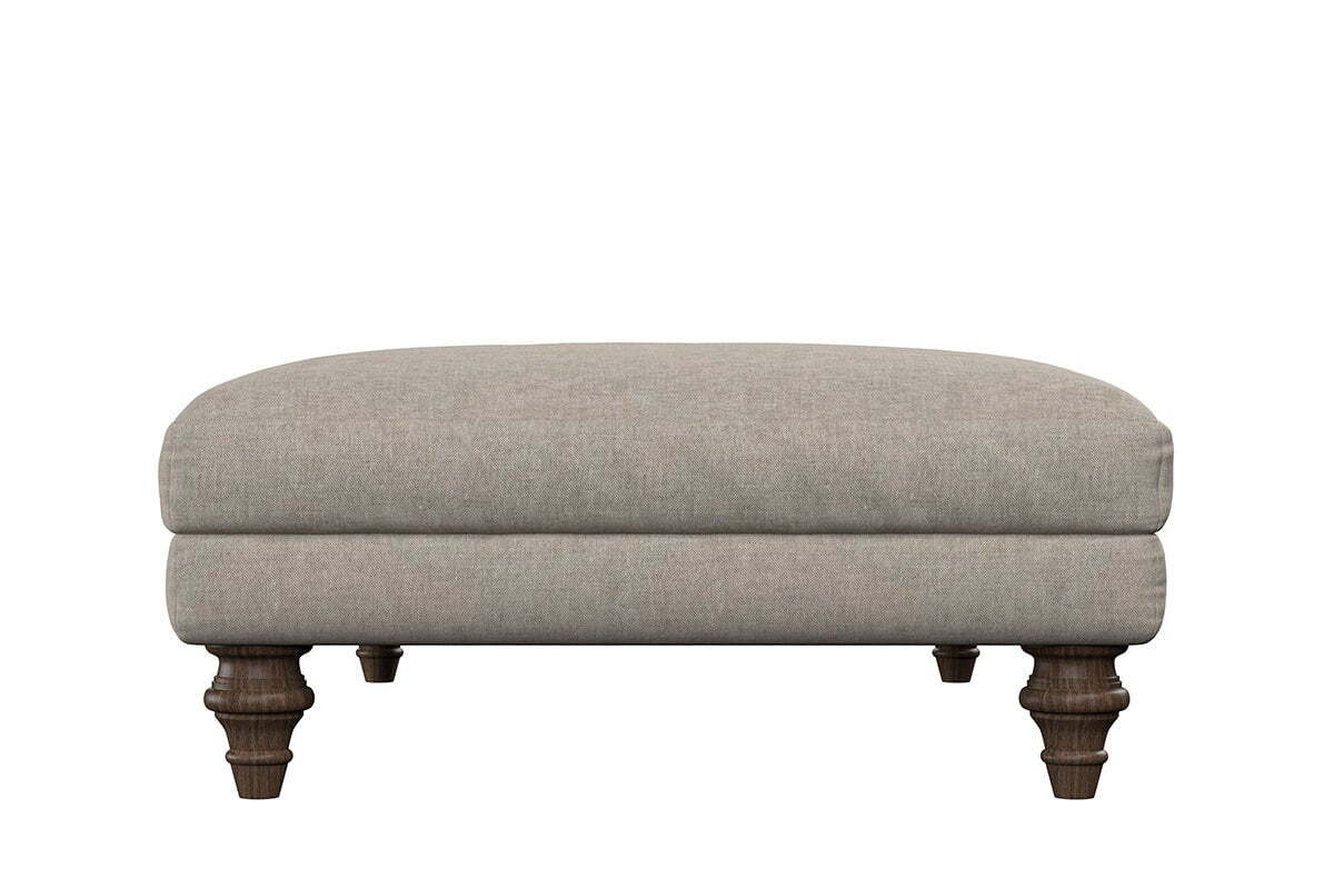 Deni Large Footstool - Brera Linen Charcoal - Image 5