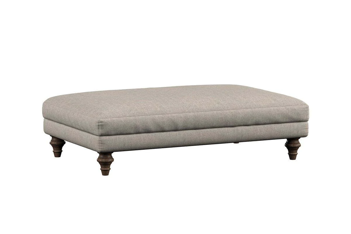 Deni Large Footstool - Brera Linen Smoke - Image 3