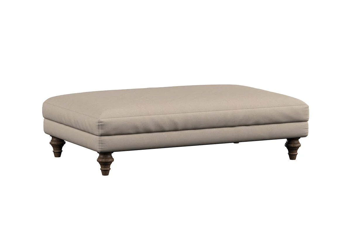 Deni Large Footstool - Recycled Cotton Seaspray - Image 5