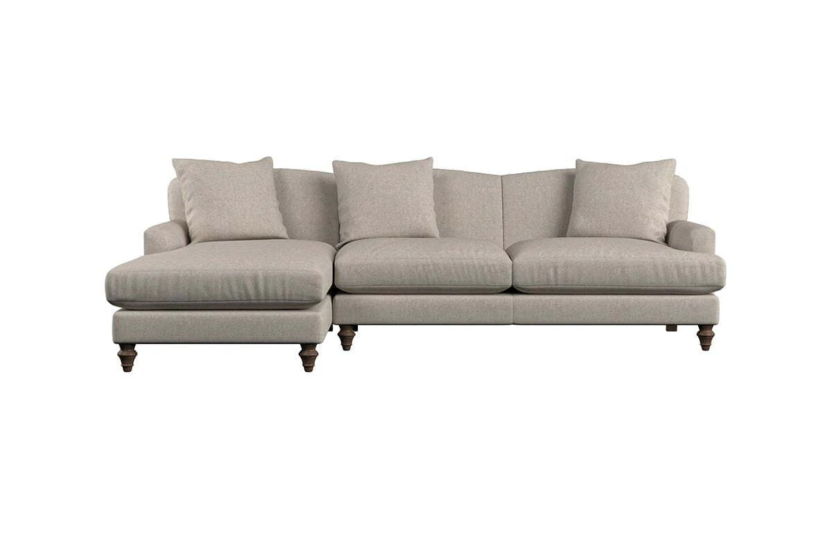 Deni Large Left Hand Chaise Sofa - Brera Linen Indigo - Image 3