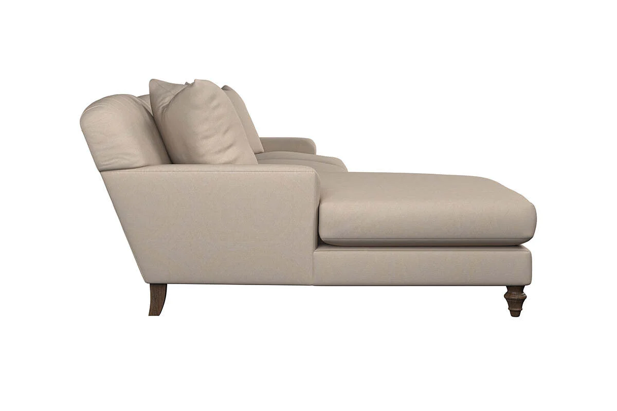 Deni Large Left Hand Chaise Sofa - Recycled Cotton Thunder - Image 4