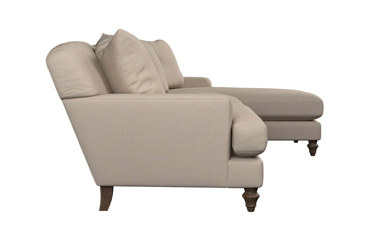 Deni Large Right Hand Chaise Sofa - Recycled Cotton Fatigue - Image 4