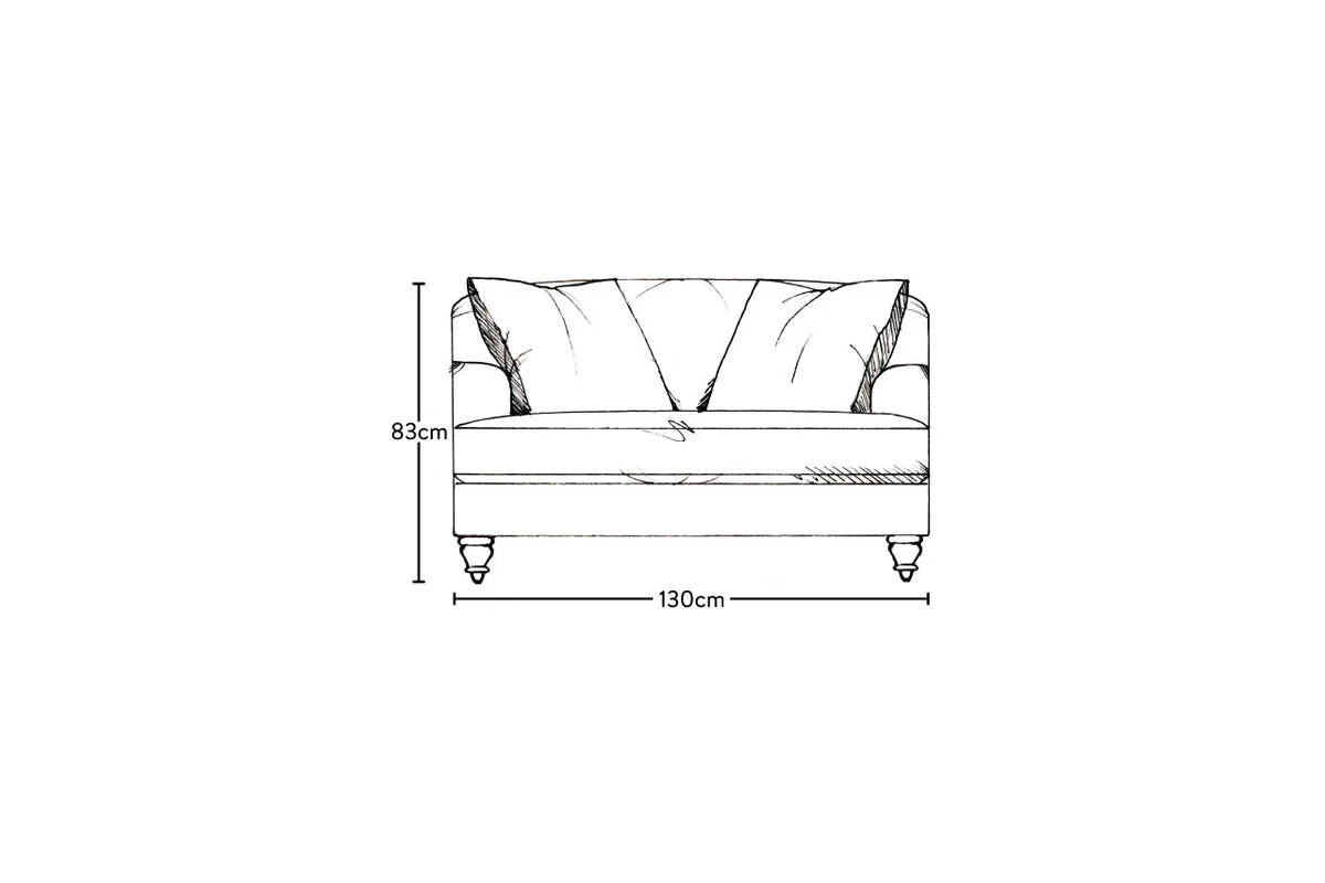 Deni Love Seat - Brera Linen Granite - Image 6