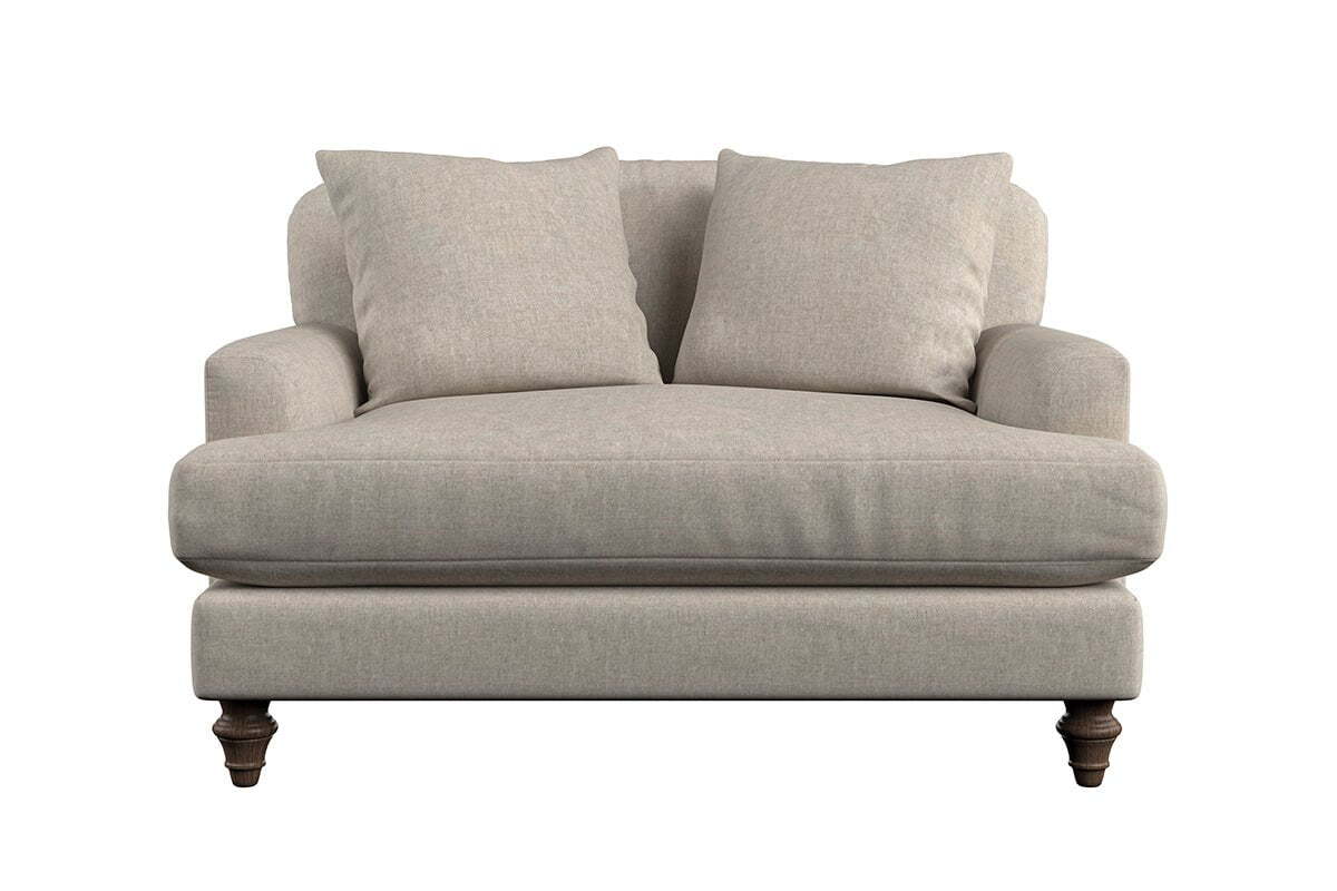 Deni Love Seat - Brera Linen Indigo - Image 3