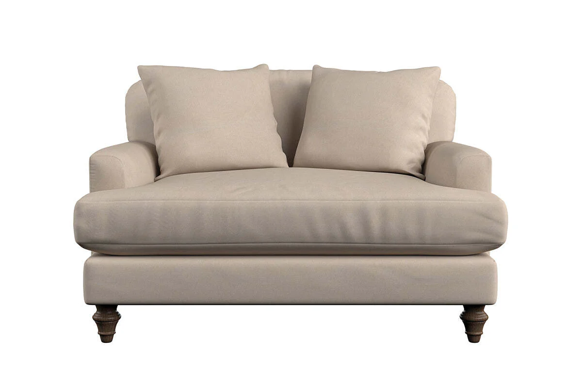 Deni Love Seat - Recycled Cotton Stone - Image 3