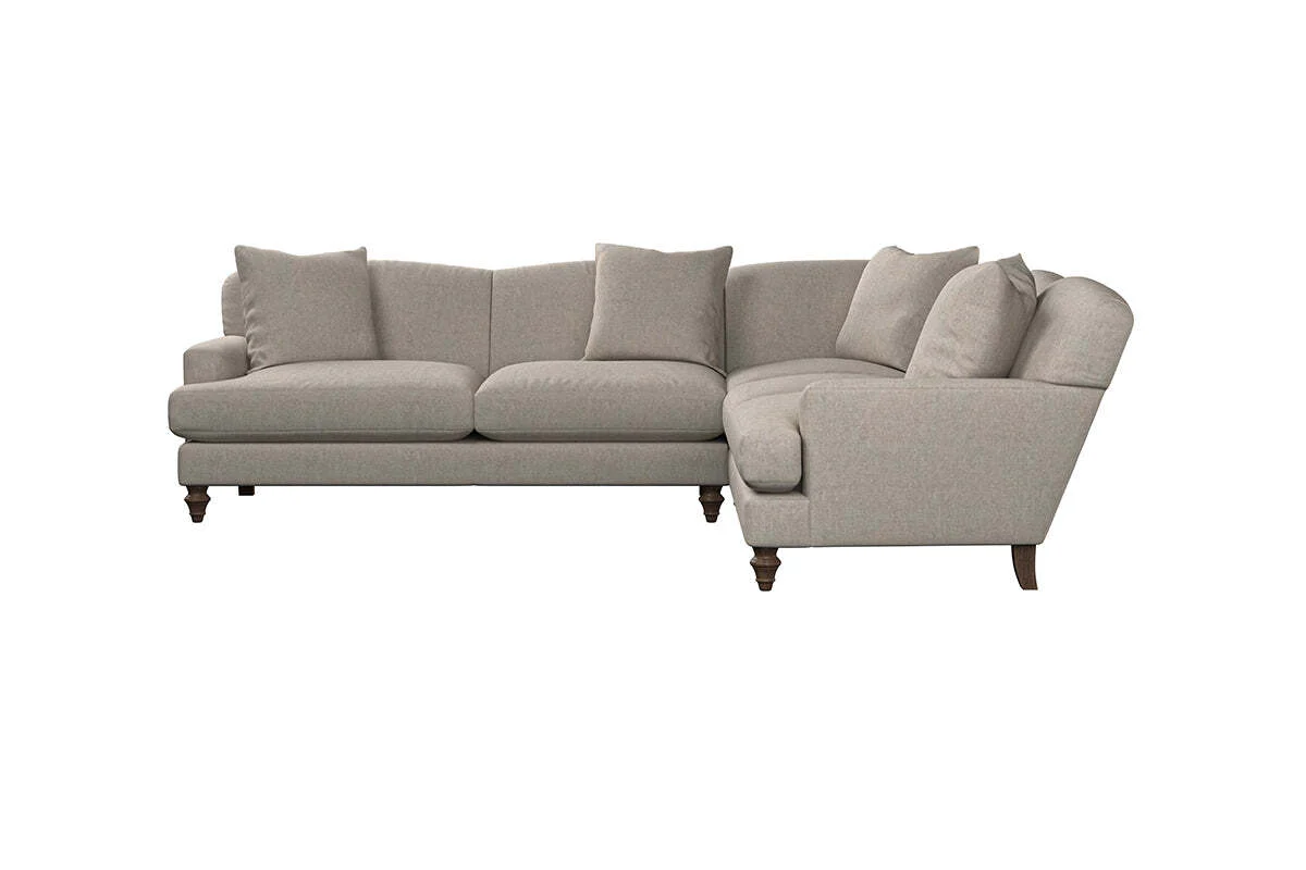 Deni Super Grand Right Hand Corner Sofa - Brera Linen Espresso - Image 3