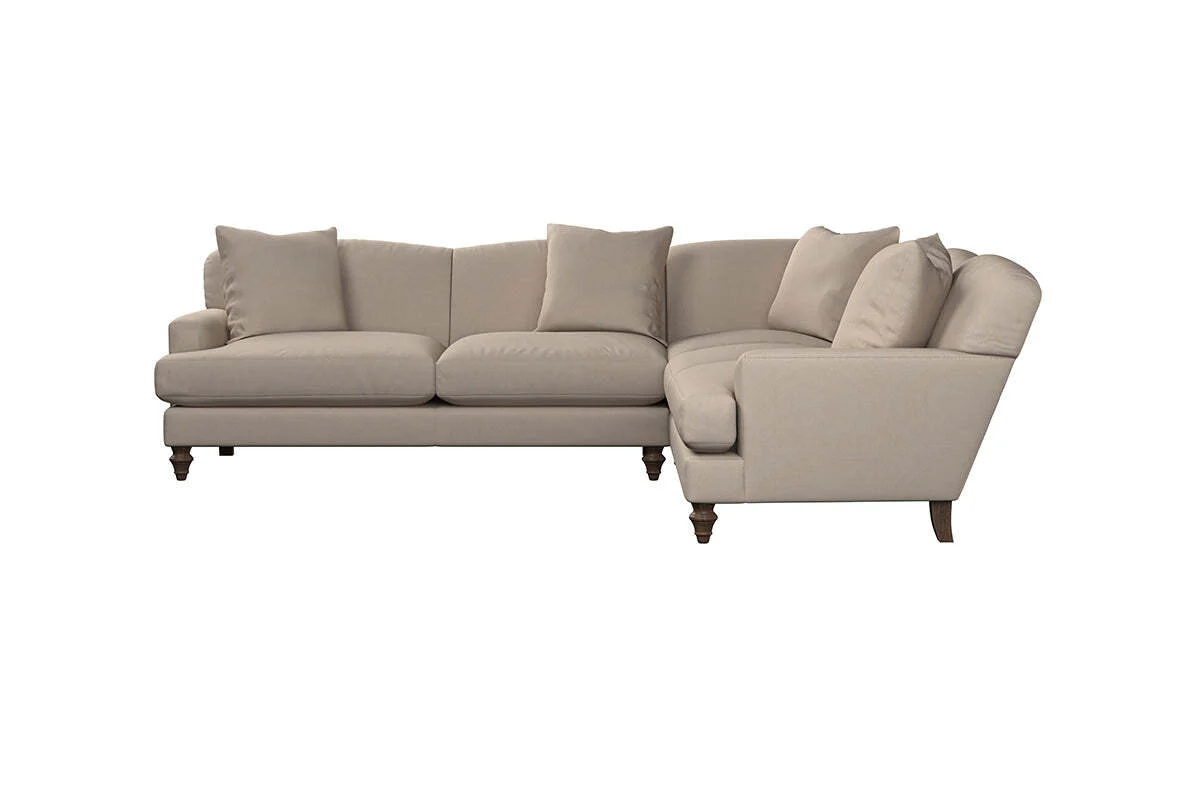 Deni Super Grand Right Hand Corner Sofa - Recycled Cotton Stone - Image 3