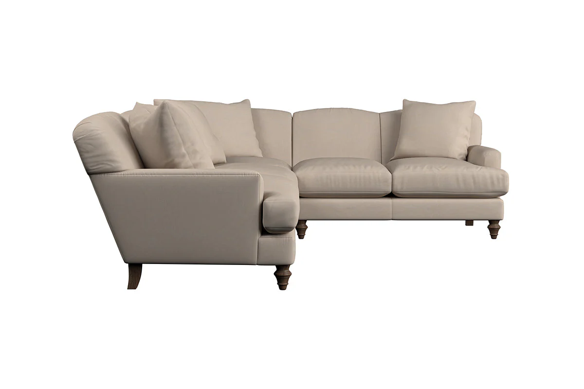 Deni Super Grand Right Hand Corner Sofa - Recycled Cotton Stone - Image 4