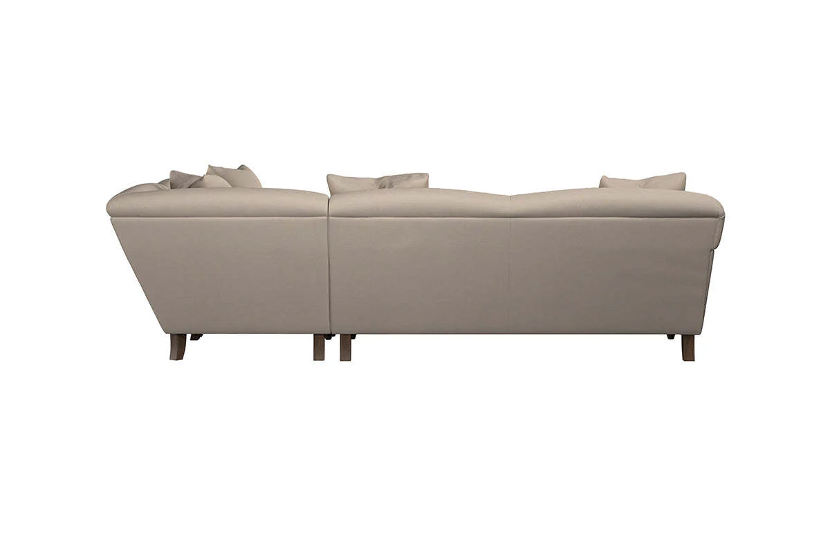 Deni Super Grand Right Hand Corner Sofa - Recycled Cotton Stone - Image 5
