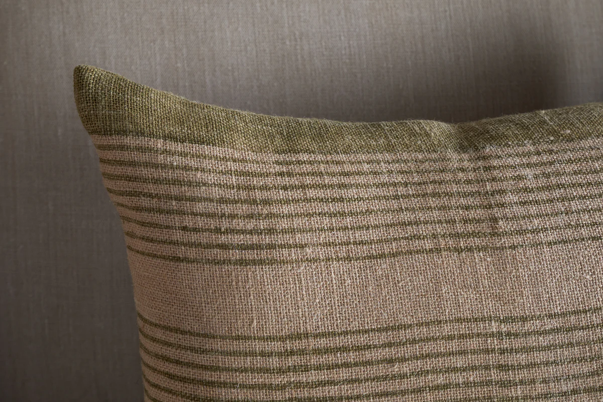 Eesha Jute Cushion Cover - Sage Green - Image 5