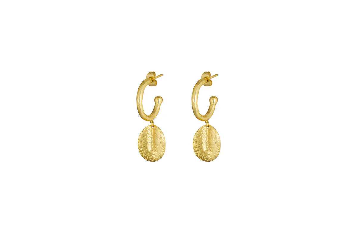 Esta Hoop Earrings - Gold  - One Size - Image 4