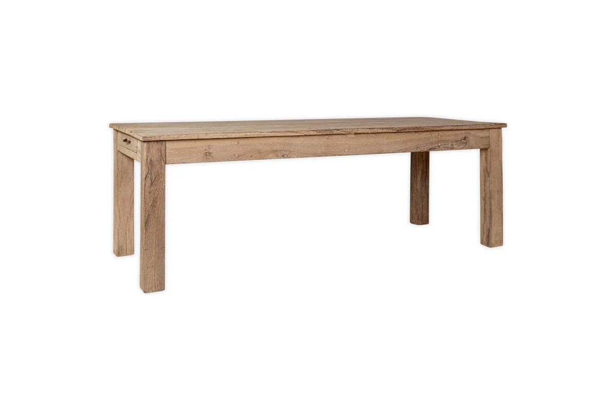 Fioni Reclaimed Wood Dining Table - Natural - Image 15