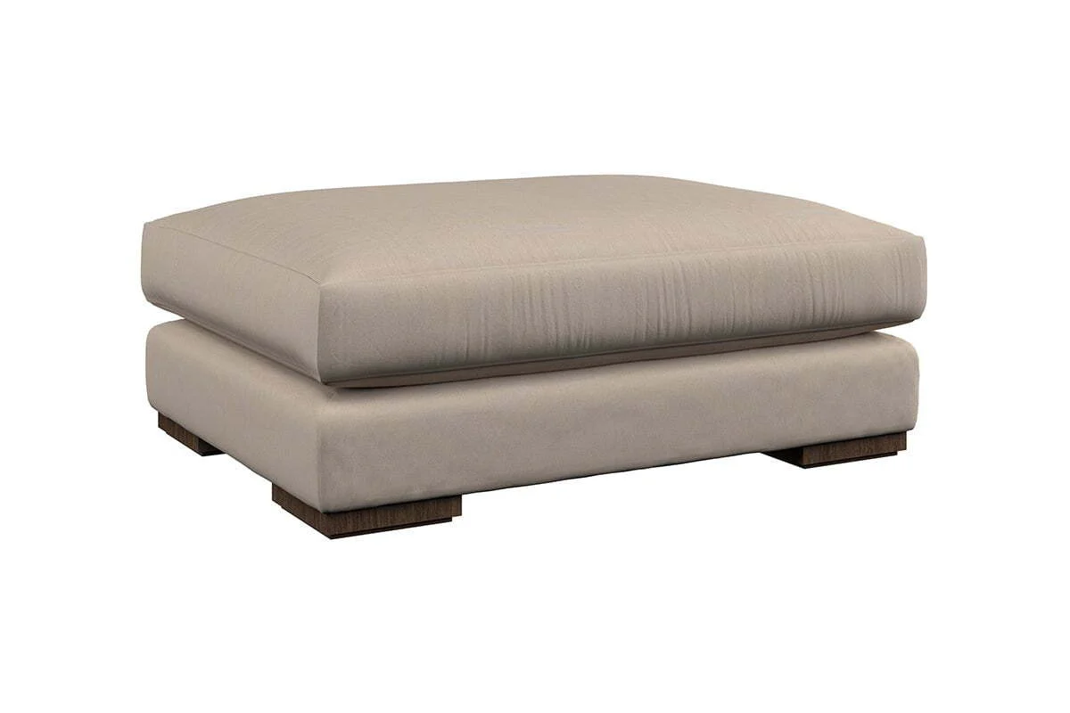 Guddu Grand Footstool - Brera Linen Chestnut - Image 4