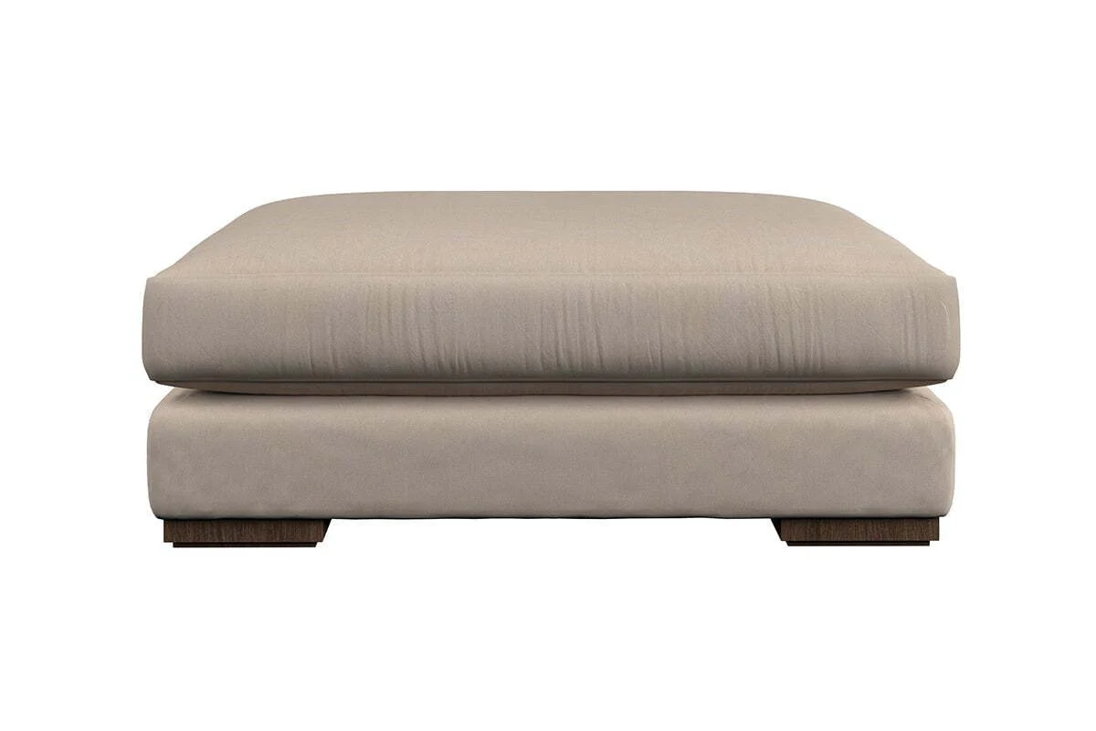 Guddu Grand Footstool - Brera Linen Espresso - Image 5