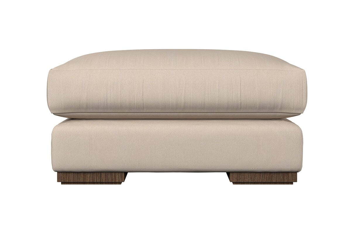 Guddu Grand Footstool - Brera Linen Indigo - Image 3