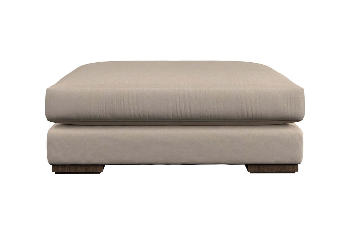 Guddu Grand Footstool - Recycled Cotton Flax - Image 3