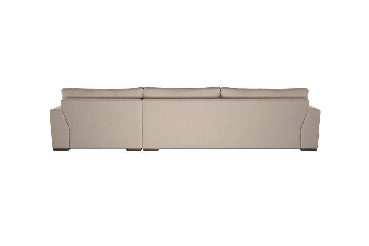 Guddu Grand Right Hand Chaise Sofa - Recycled Cotton Lavender - Image 5