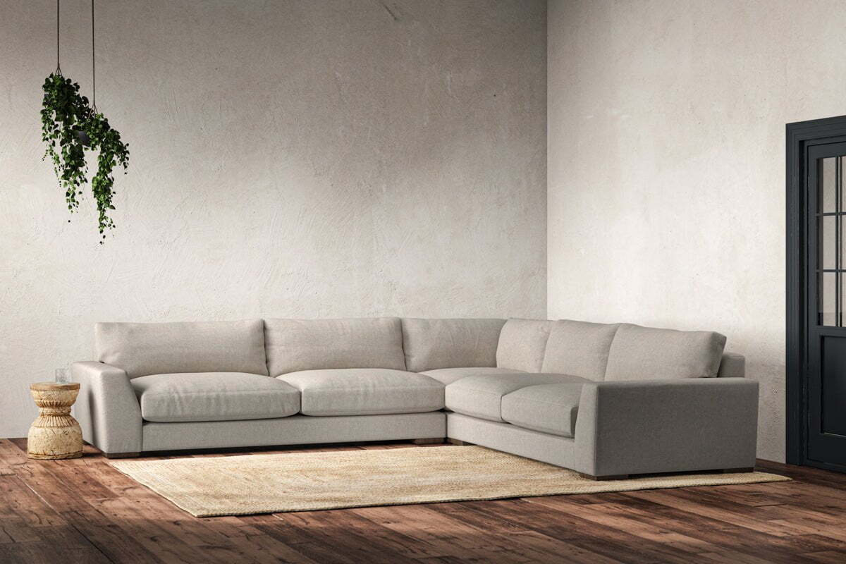Guddu Grand Right Hand Corner Sofa - Brera Linen Natural - Image 3