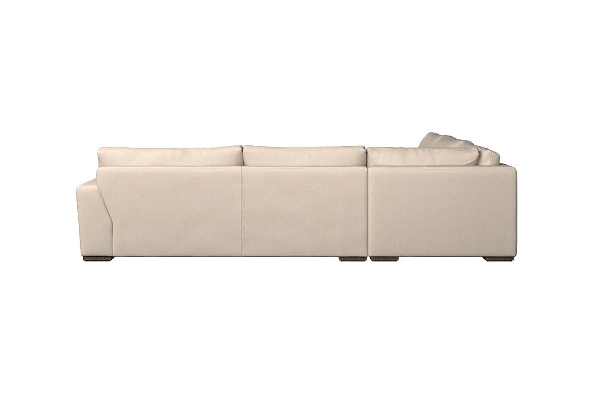 Guddu Grand Right Hand Corner Sofa - Recycled Cotton Ochre - Image 4