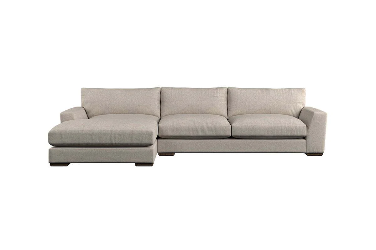 Guddu Large Left Hand Chaise Sofa - Brera Linen Indigo - Image 3
