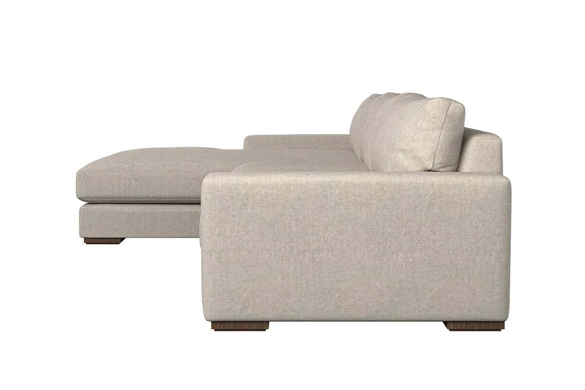 Guddu Large Left Hand Chaise Sofa - Brera Linen Jade - Image 4