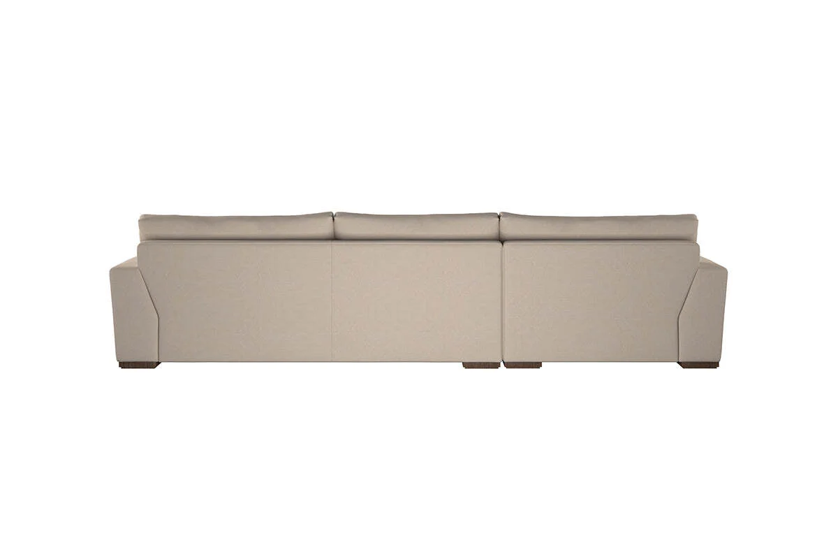 Guddu Large Left Hand Chaise Sofa - Recycled Cotton Thunder - Image 5