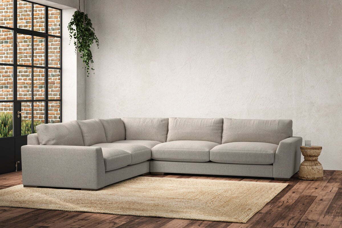 Guddu Large Left Hand Corner Sofa - Brera Linen Natural - Image 3