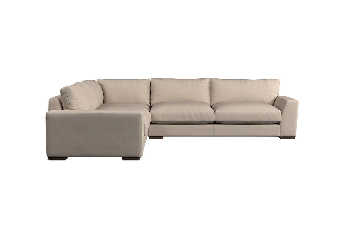 Guddu Large Left Hand Corner Sofa - Recycled Cotton Seaspray - Image 3