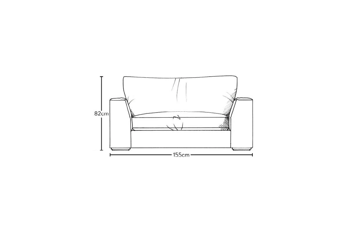 Guddu Love Seat - Brera Linen Chestnut - Image 6