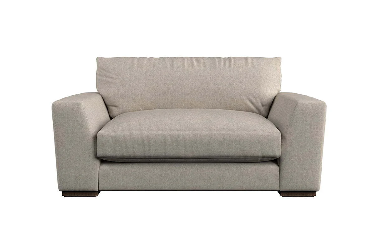 Guddu Love Seat - Brera Linen Granite - Image 3